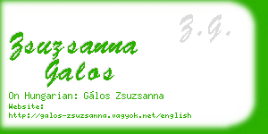 zsuzsanna galos business card
